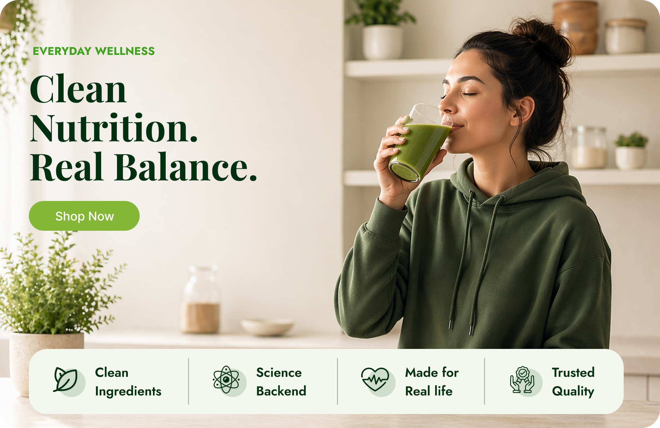 Clean nutrition banner